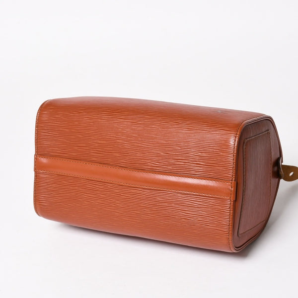 極美品 LOUIS VUITTON ルイヴィトン エピ スピーディ25 ハンドバッグ ブラウン ゴールド金具 M43013 中古 4a004848