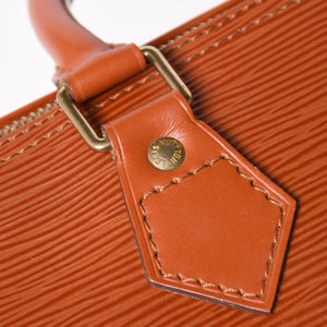 極美品 LOUIS VUITTON ルイヴィトン エピ スピーディ25 ハンドバッグ ブラウン ゴールド金具 M43013 中古 4a004848