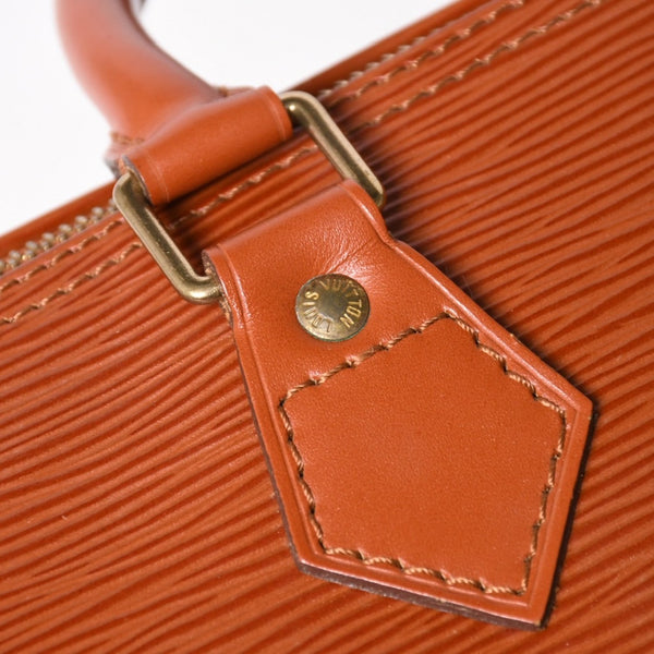 極美品 LOUIS VUITTON ルイヴィトン エピ スピーディ25 ハンドバッグ ブラウン ゴールド金具 M43013 中古 4a004848