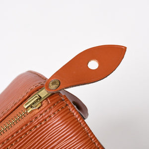 極美品 LOUIS VUITTON ルイヴィトン エピ スピーディ25 ハンドバッグ ブラウン ゴールド金具 M43013 中古 4a004848