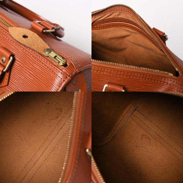極美品 LOUIS VUITTON ルイヴィトン エピ スピーディ25 ハンドバッグ ブラウン ゴールド金具 M43013 中古 4a004848