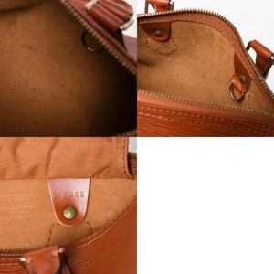 極美品 LOUIS VUITTON ルイヴィトン エピ スピーディ25 ハンドバッグ ブラウン ゴールド金具 M43013 中古 4a004848