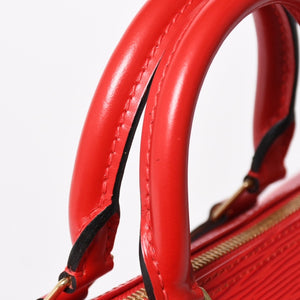 LOUIS VUITTON ルイヴィトン スピーディ25 ハンドバッグ M43017 エピ レザー レッド ゴールド金具 美品 中古 4a004957