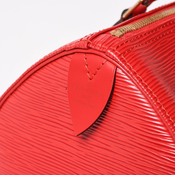 LOUIS VUITTON ルイヴィトン スピーディ25 ハンドバッグ M43017 エピ レザー レッド ゴールド金具 美品 中古 4a004957