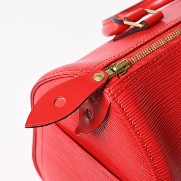 LOUIS VUITTON ルイヴィトン スピーディ25 ハンドバッグ M43017 エピ レザー レッド ゴールド金具 美品 中古 4a004957