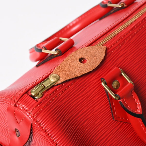 LOUIS VUITTON ルイヴィトン スピーディ25 ハンドバッグ M43017 エピ レザー レッド ゴールド金具 美品 中古 4a004957
