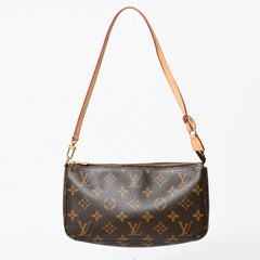 極美品 LOUIS VUITTON ルイヴィトン モノグラム ポシェット アクセソワール アクセサリーポーチ ハンドバッグ ショルダーバッグ M51980 中古 4a004872