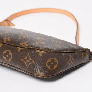 極美品 LOUIS VUITTON ルイヴィトン モノグラム ポシェット アクセソワール アクセサリーポーチ ハンドバッグ ショルダーバッグ M51980 中古 4a004872