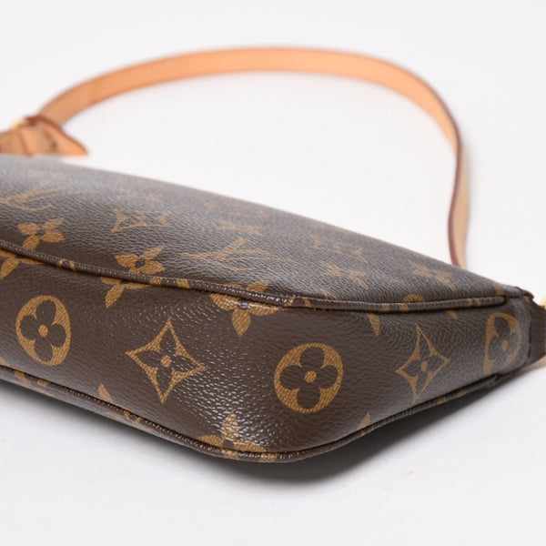 極美品 LOUIS VUITTON ルイヴィトン モノグラム ポシェット アクセソワール アクセサリーポーチ ハンドバッグ ショルダーバッグ M51980 中古 4a004872