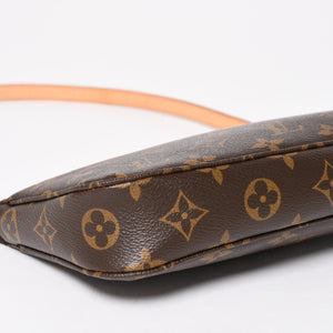 極美品 LOUIS VUITTON ルイヴィトン モノグラム ポシェット アクセソワール アクセサリーポーチ ハンドバッグ ショルダーバッグ M51980 中古 4a004872