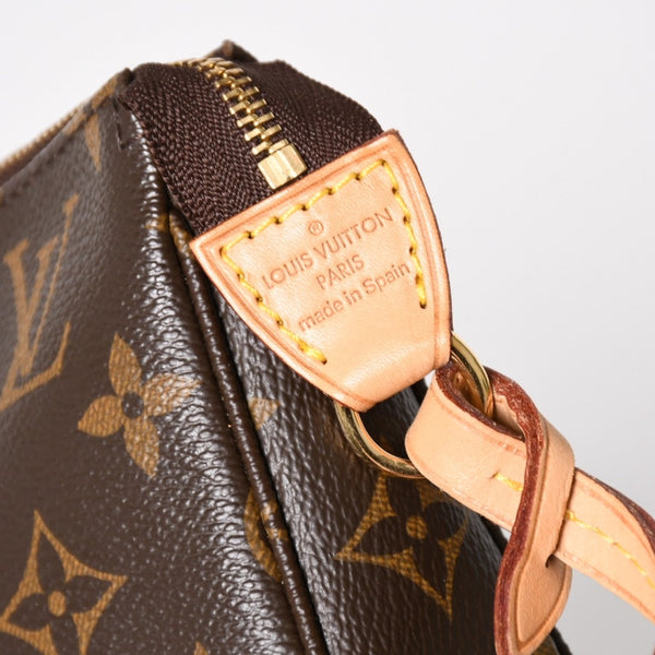 極美品 LOUIS VUITTON ルイヴィトン モノグラム ポシェット アクセソワール アクセサリーポーチ ハンドバッグ ショルダーバッグ M51980 中古 4a004872
