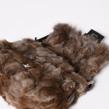 Load image into Gallery viewer, 極美品 FENDI フェンディ マンマバケット ハンドバッグ 8BR180 ファー レザー ブラウン ヴィンテージ シルバー金具 中古 4a005277