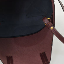 画像をギャラリービューアに読み込む, CELINE セリーヌ バーティカル カバ スモール ボルドー ネイビー トートバッグ ハンドバッグ 2WAY 美品 中古 4a004877