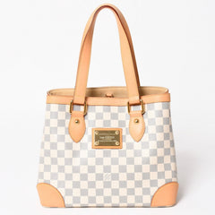 極美品 LOUIS VUITTON ルイヴィトン ハンドバッグ N51207 ハムステッドPM ホワイト ダミエアズール中古 4a004881
