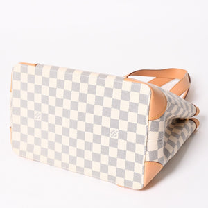 極美品 LOUIS VUITTON ルイヴィトン ハンドバッグ N51207 ハムステッドPM ホワイト ダミエアズール中古 4a004881