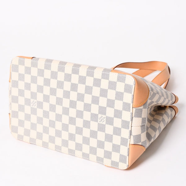 極美品 LOUIS VUITTON ルイヴィトン ハンドバッグ N51207 ハムステッドPM ホワイト ダミエアズール中古 4a004881