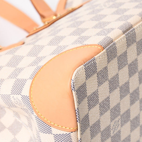 極美品 LOUIS VUITTON ルイヴィトン ハンドバッグ N51207 ハムステッドPM ホワイト ダミエアズール中古 4a004881
