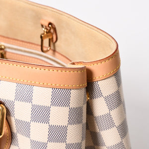 極美品 LOUIS VUITTON ルイヴィトン ハンドバッグ N51207 ハムステッドPM ホワイト ダミエアズール中古 4a004881