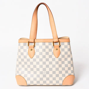 極美品 LOUIS VUITTON ルイヴィトン ハンドバッグ N51207 ハムステッドPM ホワイト ダミエアズール中古 4a004881