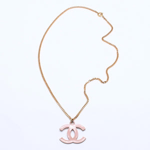 Very good condition CHANEL necklace here mark weight approx. 6.01g 03S stamp gold pink used 4c075197