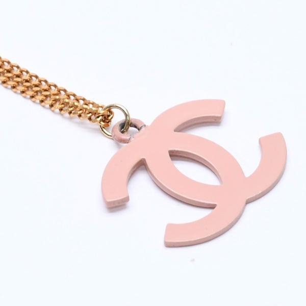 Very good condition CHANEL necklace here mark weight approx. 6.01g 03S stamp gold pink used 4c075197