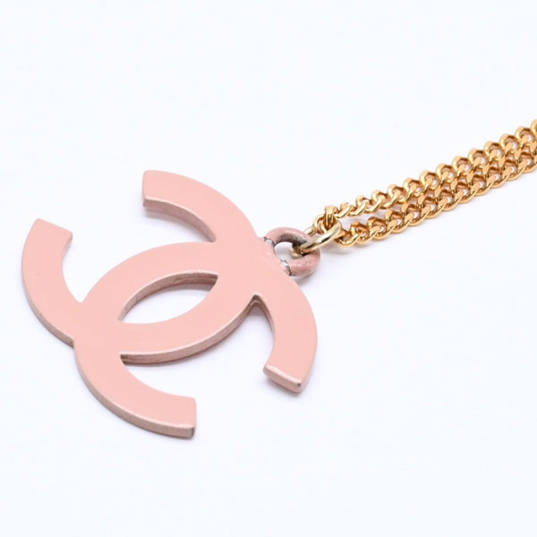 Very good condition CHANEL necklace here mark weight approx. 6.01g 03S stamp gold pink used 4c075197