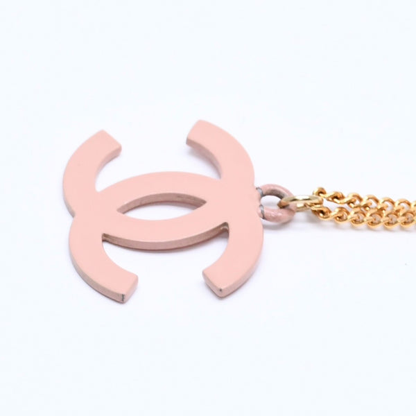 Very good condition CHANEL necklace here mark weight approx. 6.01g 03S stamp gold pink used 4c075197