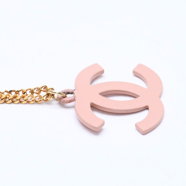 Very good condition CHANEL necklace here mark weight approx. 6.01g 03S stamp gold pink used 4c075197