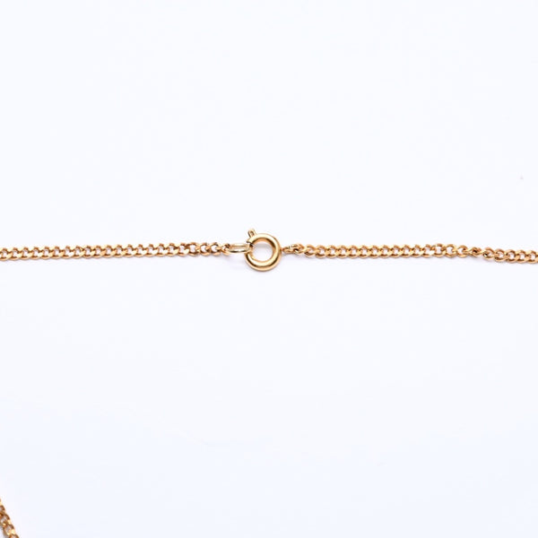 Very good condition CHANEL necklace here mark weight approx. 6.01g 03S stamp gold pink used 4c075197