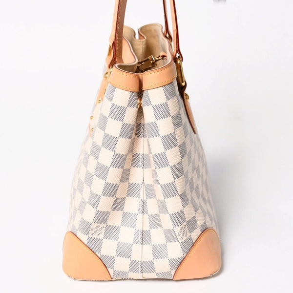 極美品 LOUIS VUITTON ルイヴィトン ハンドバッグ N51207 ハムステッドPM ホワイト ダミエアズール中古 4a004881