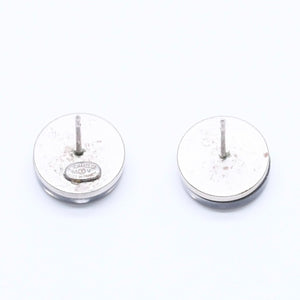 Very good condition CHANEL button earrings silver here mark mirror weight approx. 4.04g 03V engraved silver used 4b007592