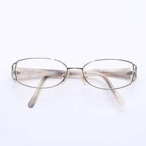 極美品 GUCCI グッチ 眼鏡 メガネ アイウェア クリアレンズ ライトゴールドテンプル GG-8532J 53◻︎15 130 中古 4a004929