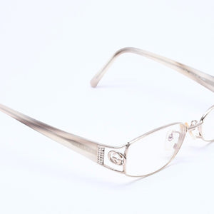 極美品 GUCCI グッチ 眼鏡 メガネ アイウェア クリアレンズ ライトゴールドテンプル GG-8532J 53◻︎15 130 中古 4a004929