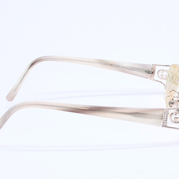 極美品 GUCCI グッチ 眼鏡 メガネ アイウェア クリアレンズ ライトゴールドテンプル GG-8532J 53◻︎15 130 中古 4a004929