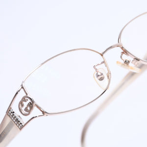 極美品 GUCCI グッチ 眼鏡 メガネ アイウェア クリアレンズ ライトゴールドテンプル GG-8532J 53◻︎15 130 中古 4a004929