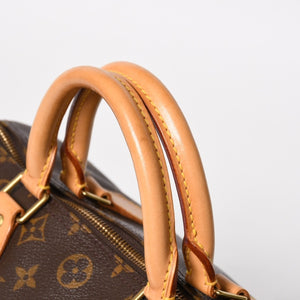 極美品 LOUIS VUITTON ルイヴィトン スピーディ30 ハンドバッグ M41526 モノグラム ブラウン ゴールド金具 中古 4a004880