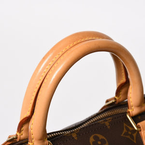 極美品 LOUIS VUITTON ルイヴィトン スピーディ30 ハンドバッグ M41526 モノグラム ブラウン ゴールド金具 中古 4a004880