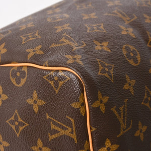 極美品 LOUIS VUITTON ルイヴィトン スピーディ30 ハンドバッグ M41526 モノグラム ブラウン ゴールド金具 中古 4a004880