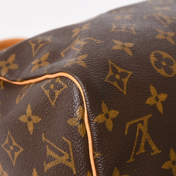 極美品 LOUIS VUITTON ルイヴィトン スピーディ30 ハンドバッグ M41526 モノグラム ブラウン ゴールド金具 中古 4a004880