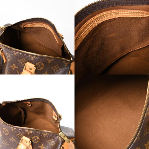 極美品 LOUIS VUITTON ルイヴィトン スピーディ30 ハンドバッグ M41526 モノグラム ブラウン ゴールド金具 中古 4a004880