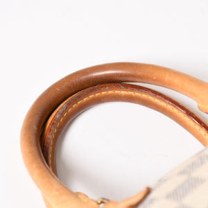 LOUIS VUITTON ルイヴィトン ハンドバッグ スピーディ25 ダミエアズール N41534 ホワイト ネイビー 良品 中古 4a004890