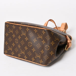 極美品 LOUIS VUITTON ルイヴィトン パティニョール ハンドバッグ M51156 モノグラムキャンバス ヌメ革 ブラウン ゴールド金具 廃盤 中古 4b007306