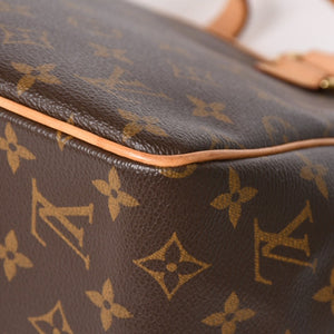 極美品 LOUIS VUITTON ルイヴィトン パティニョール ハンドバッグ M51156 モノグラムキャンバス ヌメ革 ブラウン ゴールド金具 廃盤 中古 4b007306