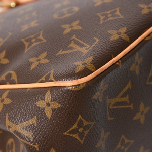 極美品 LOUIS VUITTON ルイヴィトン パティニョール ハンドバッグ M51156 モノグラムキャンバス ヌメ革 ブラウン ゴールド金具 廃盤 中古 4b007306