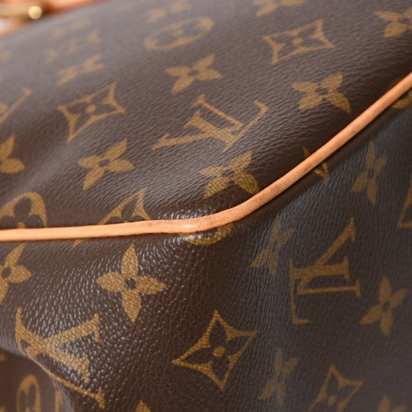 極美品 LOUIS VUITTON ルイヴィトン パティニョール ハンドバッグ M51156 モノグラムキャンバス ヌメ革 ブラウン ゴールド金具 廃盤 中古 4b007306