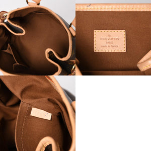 極美品 LOUIS VUITTON ルイヴィトン パティニョール ハンドバッグ M51156 モノグラムキャンバス ヌメ革 ブラウン ゴールド金具 廃盤 中古 4b007306