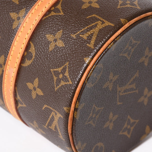 Very Good Condition LOUIS VUITTON Papillon 26 Handbag M51386 Monogram PVC Leather Brown Gold Hardware Used 4a004894