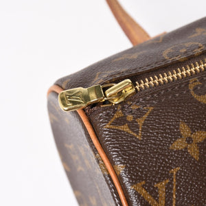 Very Good Condition LOUIS VUITTON Papillon 26 Handbag M51386 Monogram PVC Leather Brown Gold Hardware Used 4a004894