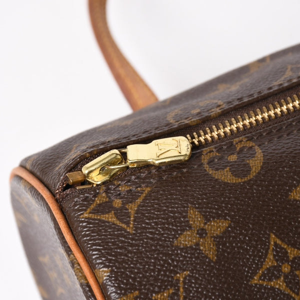 Very Good Condition LOUIS VUITTON Papillon 26 Handbag M51386 Monogram PVC Leather Brown Gold Hardware Used 4a004894