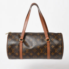 LOUIS VUITTON Papillon 30 GM Handbag M51365 Monogram Gold Hardware Old Model Cylindrical Good Condition Used 4a004891